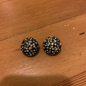 Great deco clip on vintage earrings